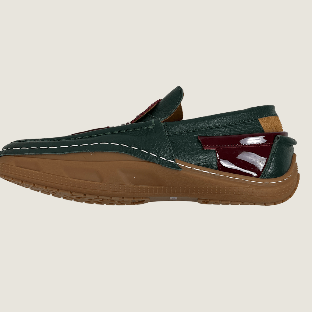 Side View of the Kolor Patchwork Leather Loafer