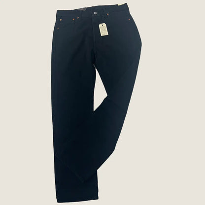 Front View of the Levi Black 501 Men's Jeans