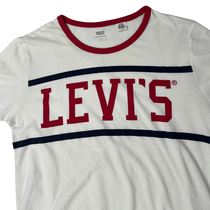 Front view of the Levi Women's Graphic T-Shirt Large