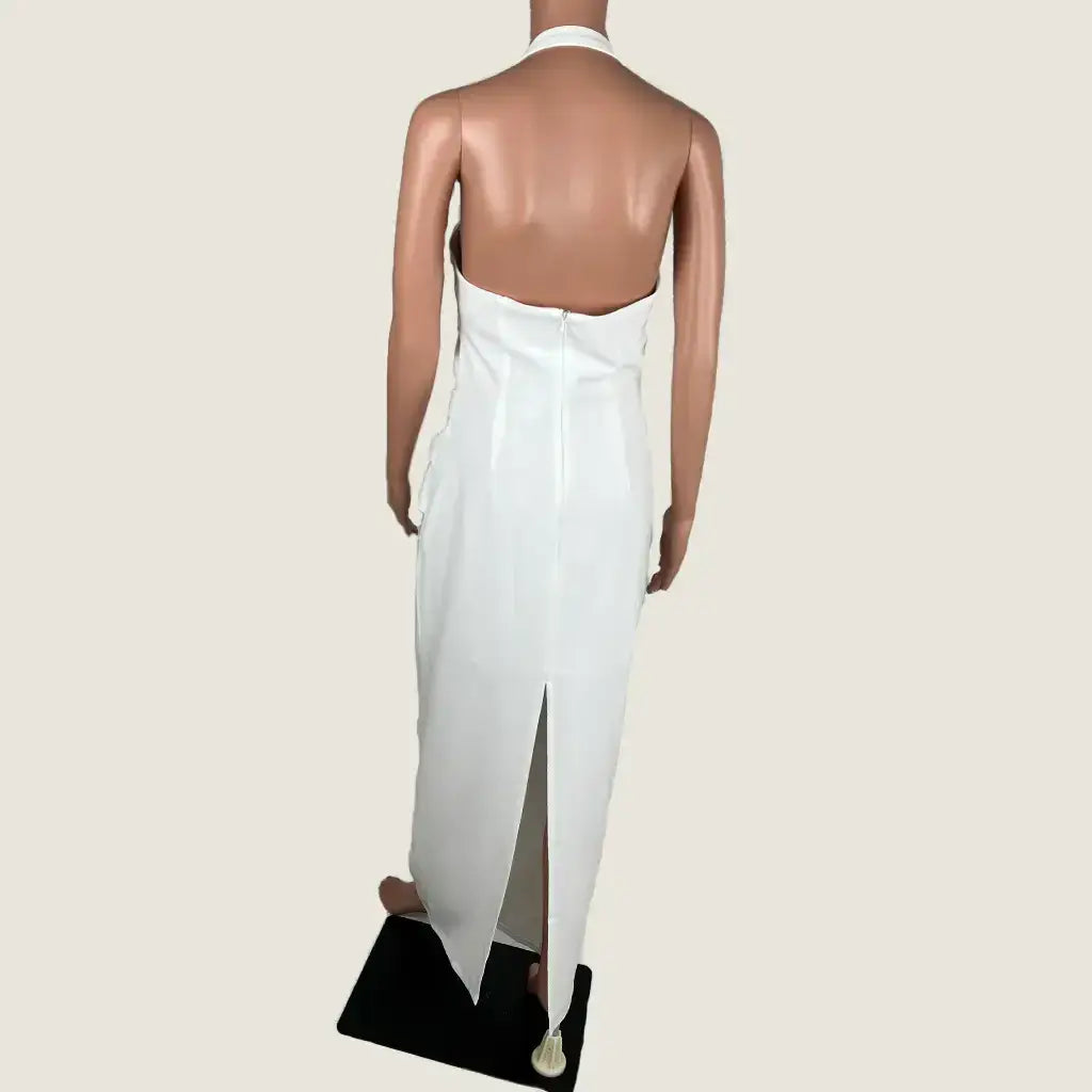 Back View of The Lioness 1999 White Maxi Dress