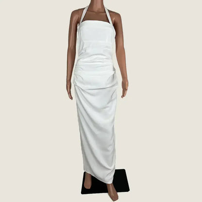 Front View of The Lioness 1999 White Maxi Dress