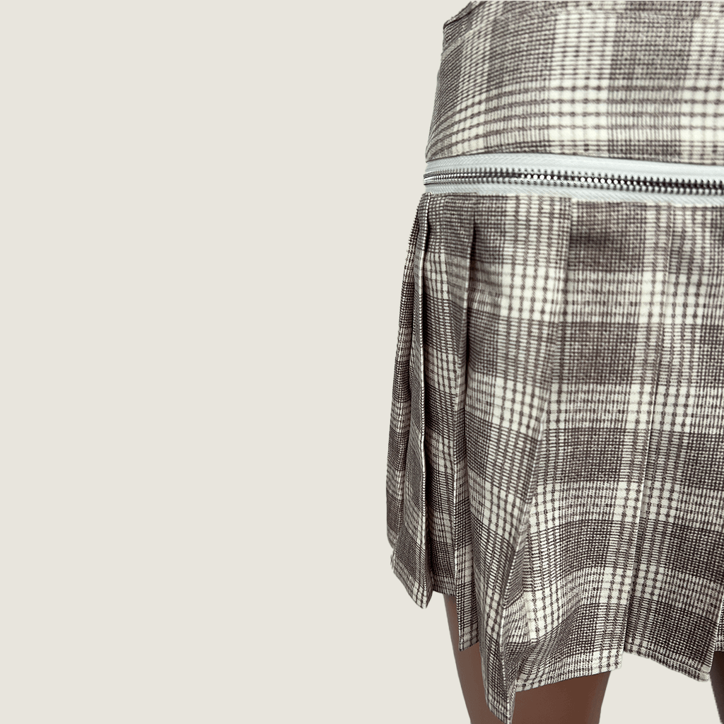 Lioness Craft Mini Skirt Zip Detail
