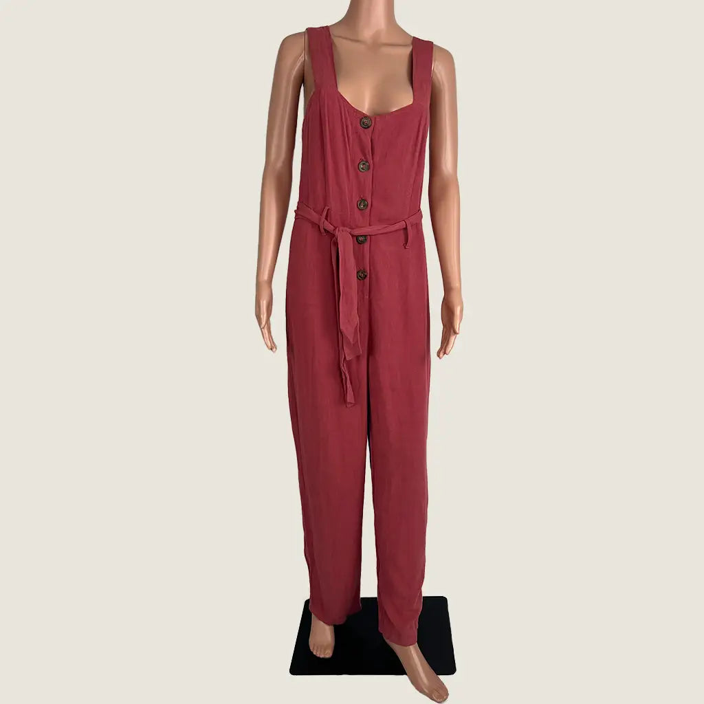 Front view of the Little Lies Jumpsuit