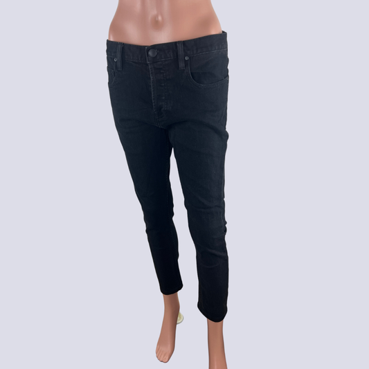 Front view of the  Lost in Seasons Black Jeans