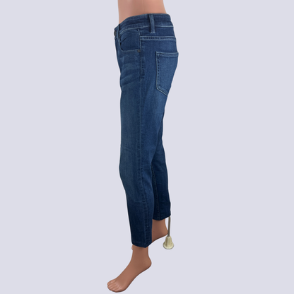 Front view of the Lost in Season Dark Blue Jean