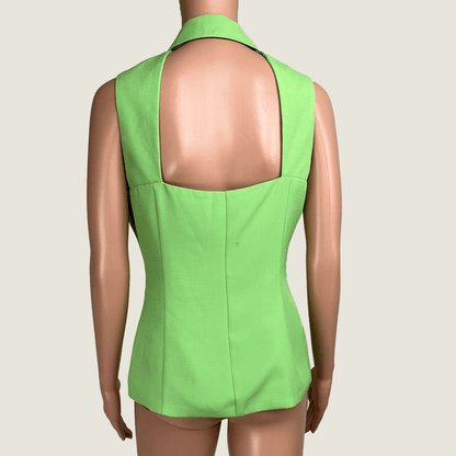 Lovers Australia Lime Waistcoat Top Back