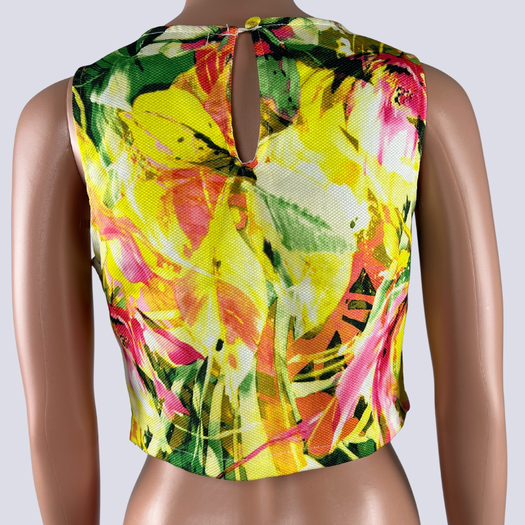 Back view of the Mika&Gala_Floral_Top