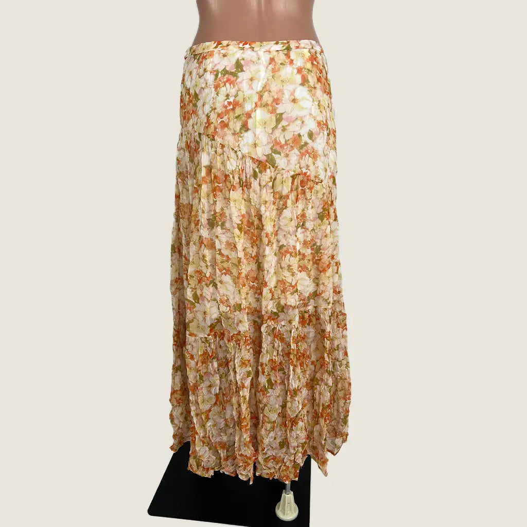 Back View of the Ministry of Style The Label Spring Meadows Tiered Skirt