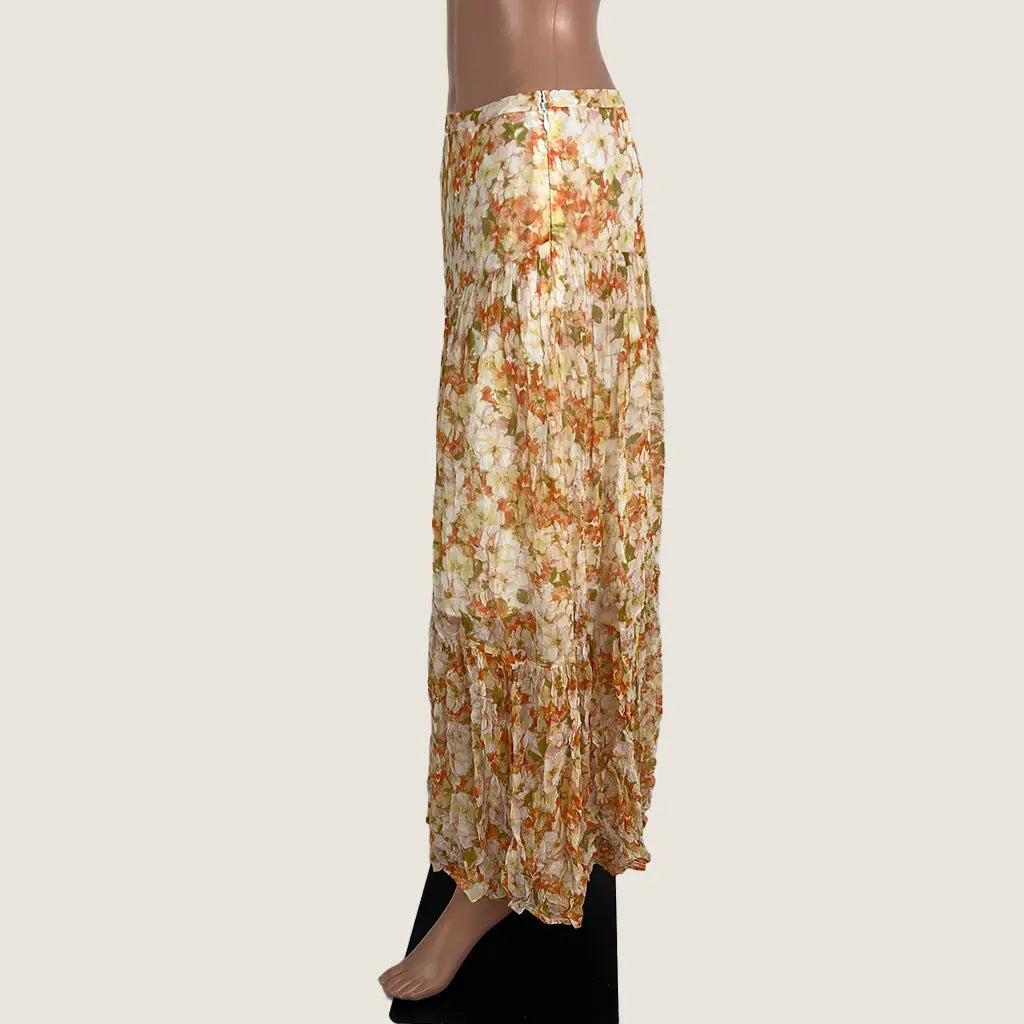 Side View of the Ministry of Style The Label Spring Meadows Tiered Skirt