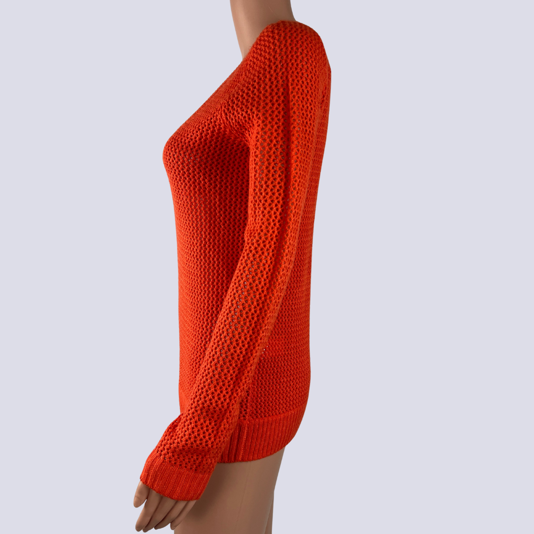 Side view of the Mix Knit Jumper
