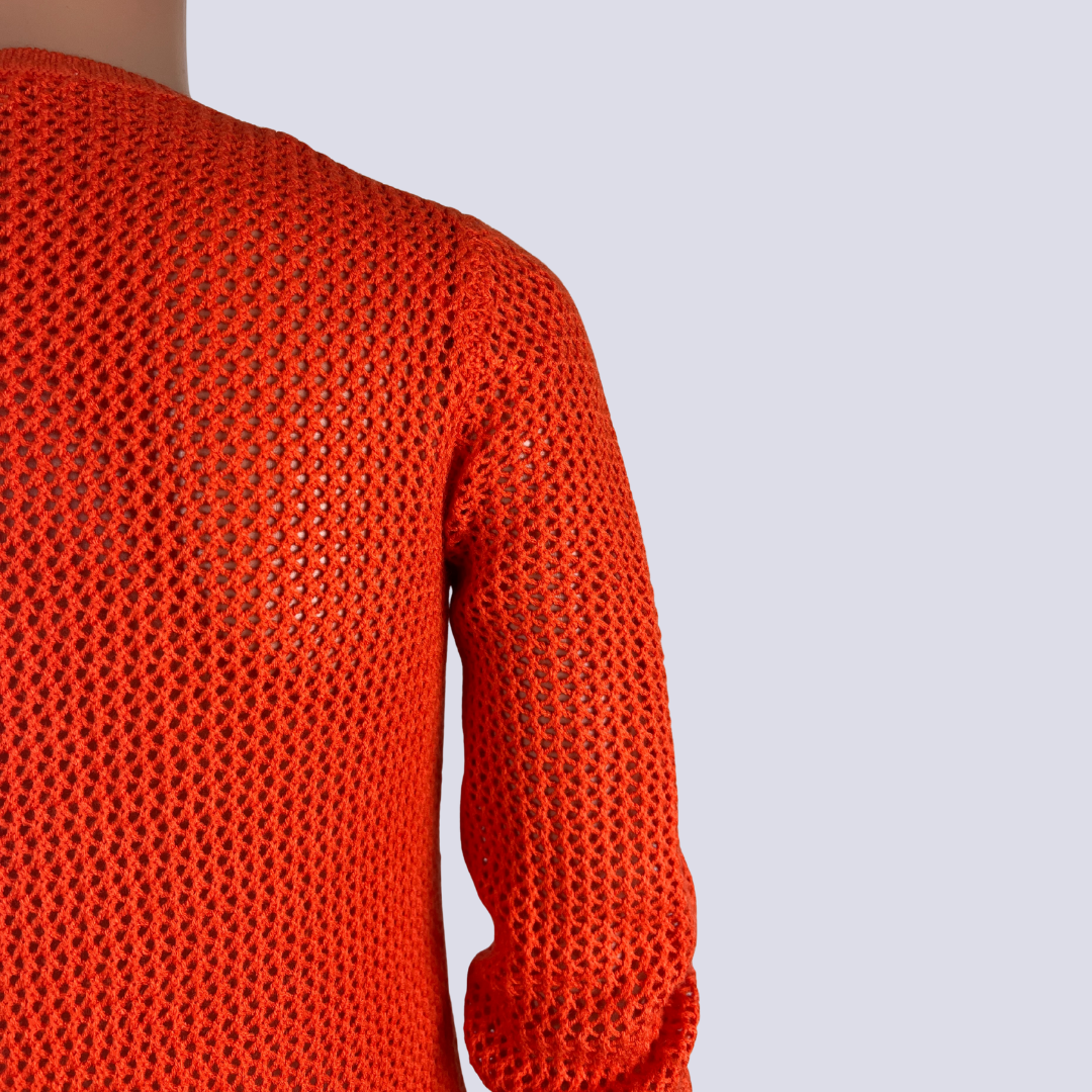 Back detail view of the Mix Knit Jumper