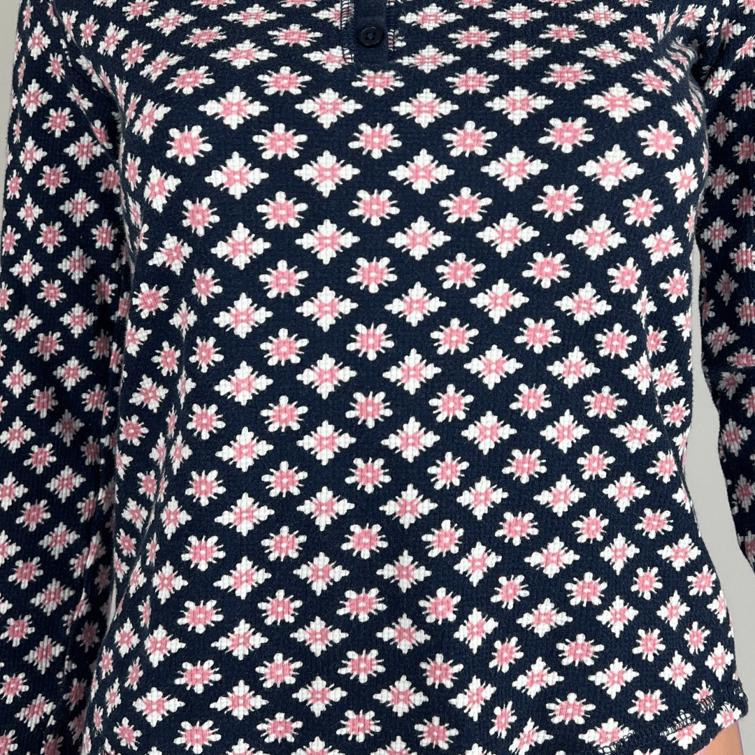 Front detail view of the Mix long-sleeve top