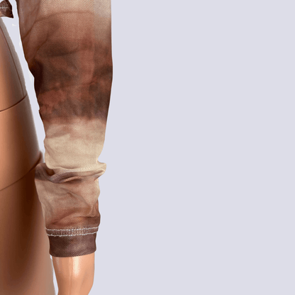 Front detail view of the Motel sheer shirt