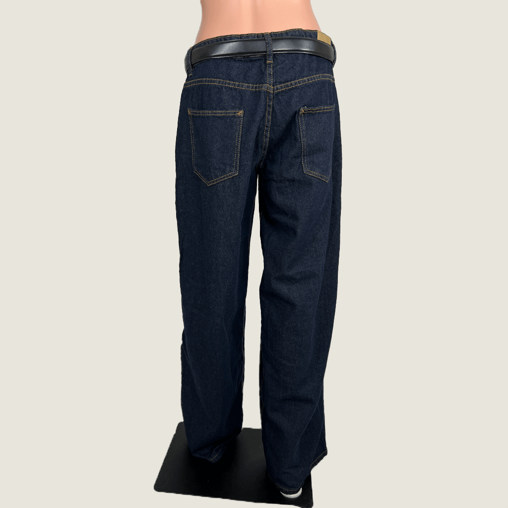 Back view of the Motel Low Rise Parallel Jeans