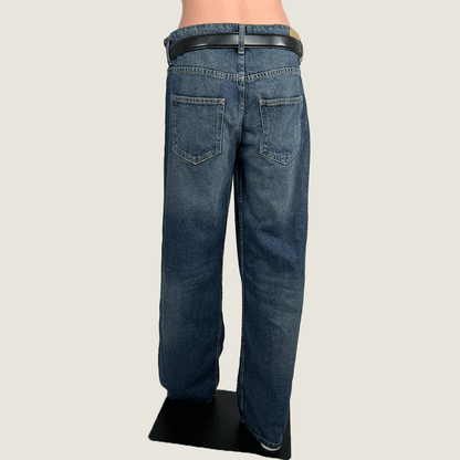 Back view of the Motel Low Rise Parallel Leg Jeans