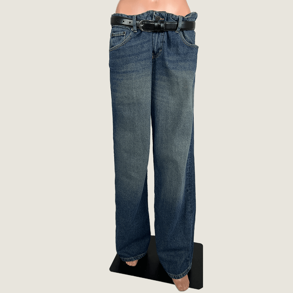 Front view of the Motel Low Rise Parallel Leg Jeans