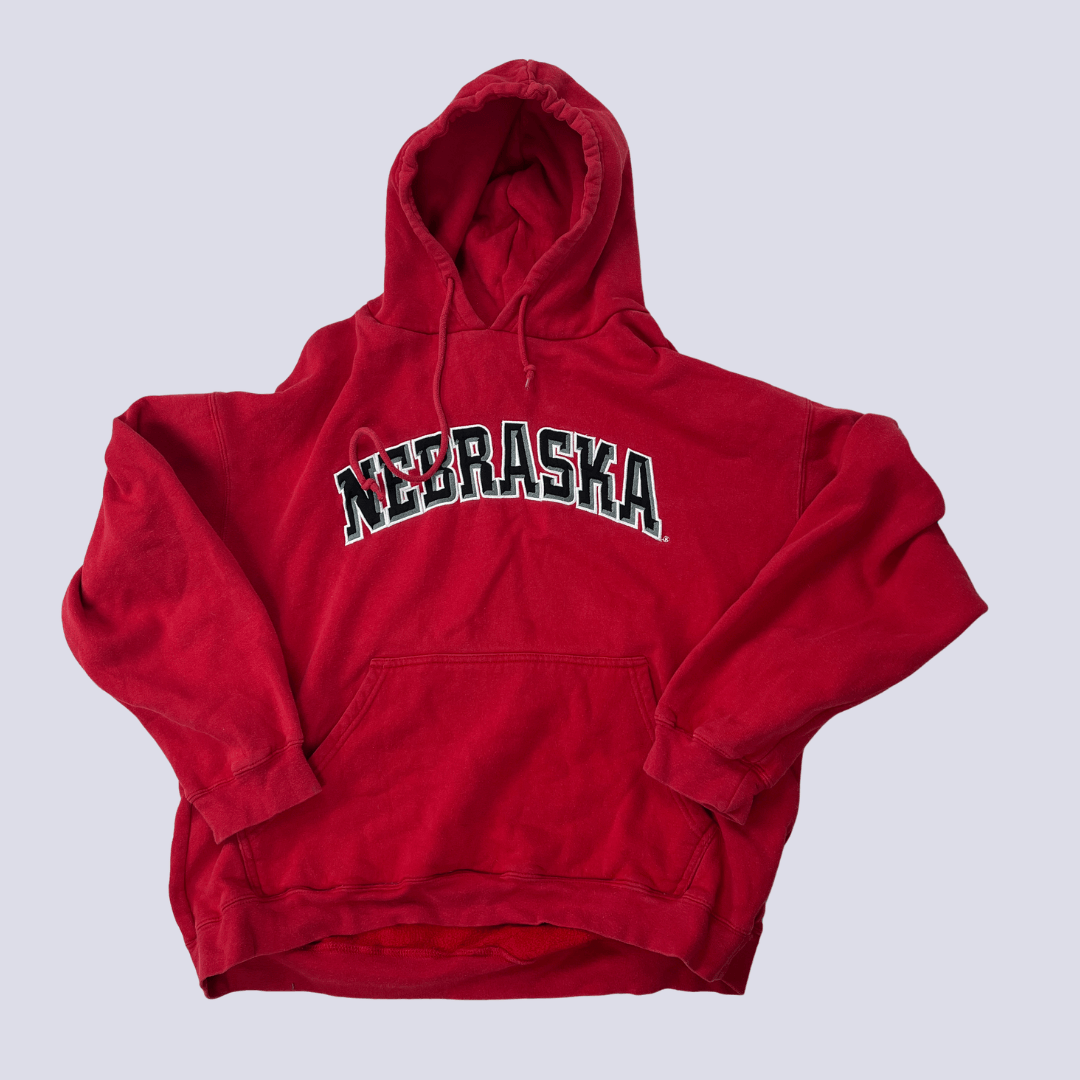 Front view of the Nebraska Red Sports Hoodie