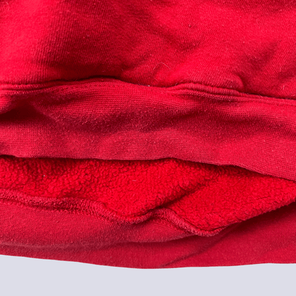 Front hem detail view of the Nebraska Red Sports Hoodie