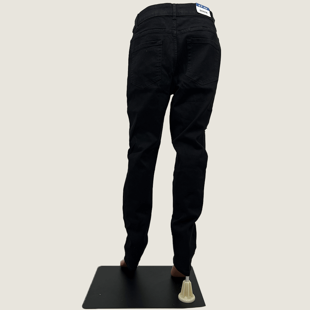 New Look Distressed Black Jeans Back