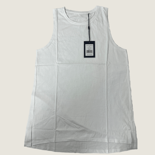 Nimble Women's White Long For A Stretch Tank Front