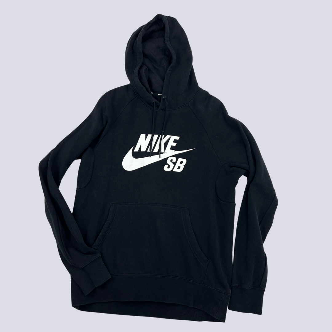 Front view of the Nike black hoodie