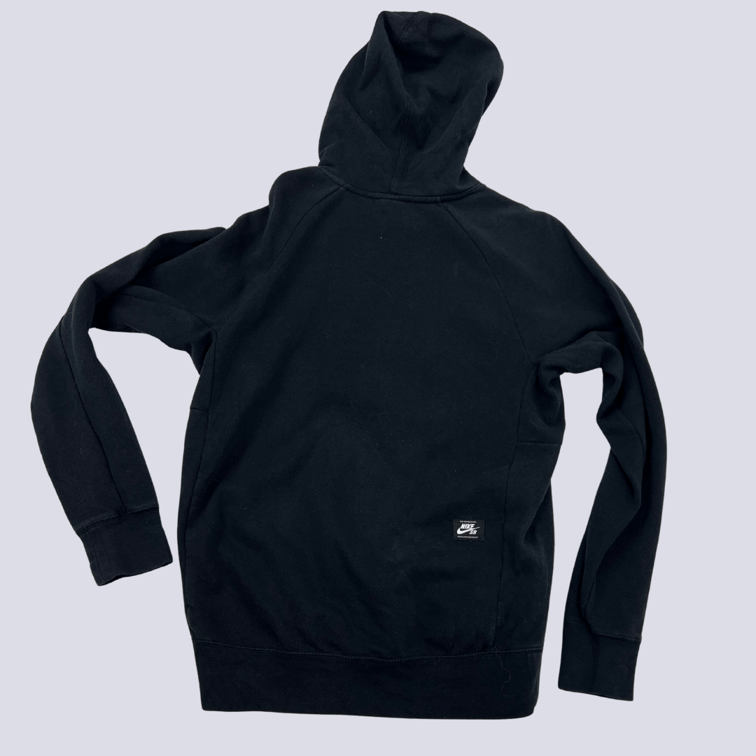 Back view of the Nike black hoodie