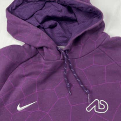 Front hoodie detail view of the Nike athletic dept.