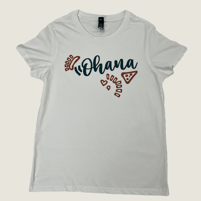 Unisex White Ohana Front