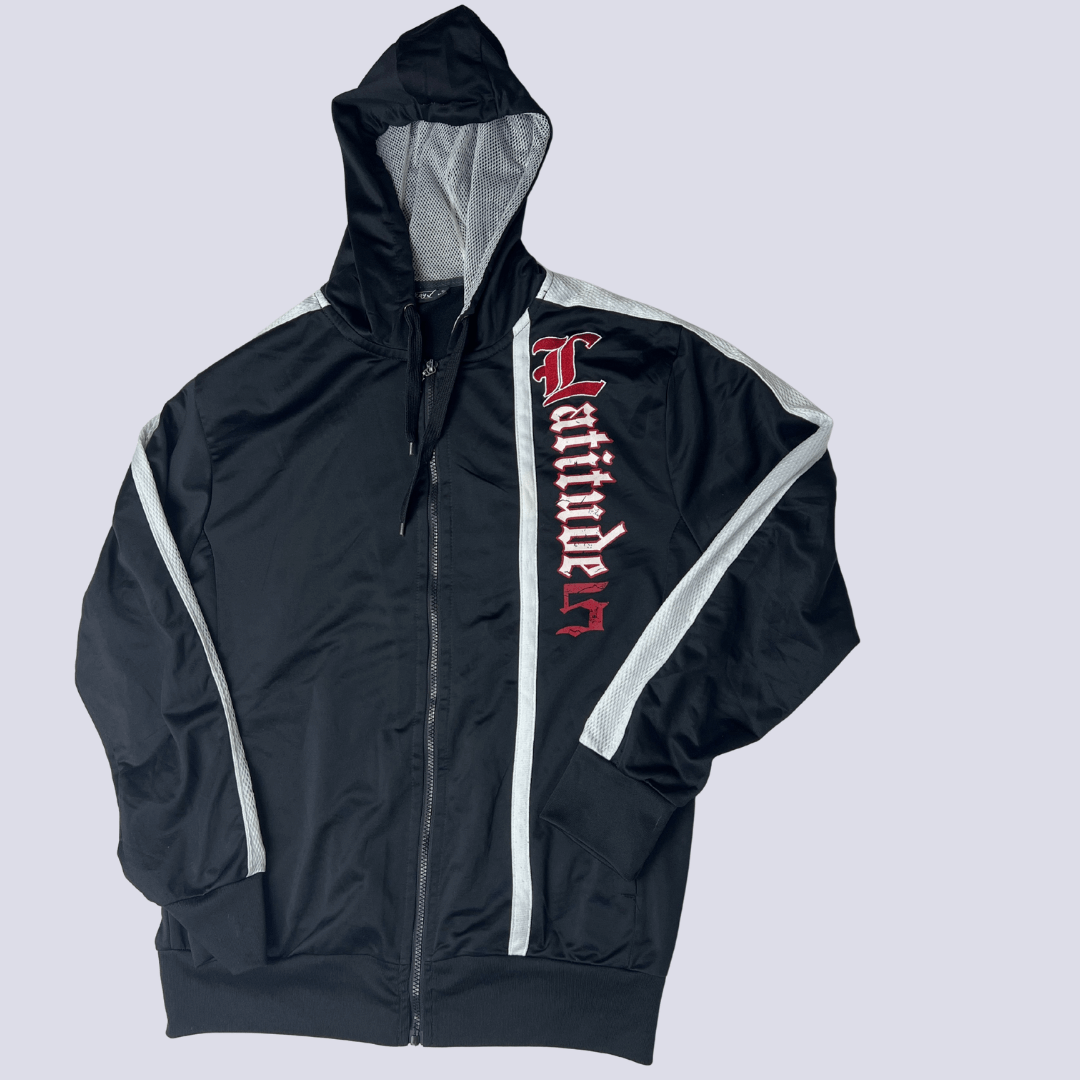 Front view of the Okay men's hoodie