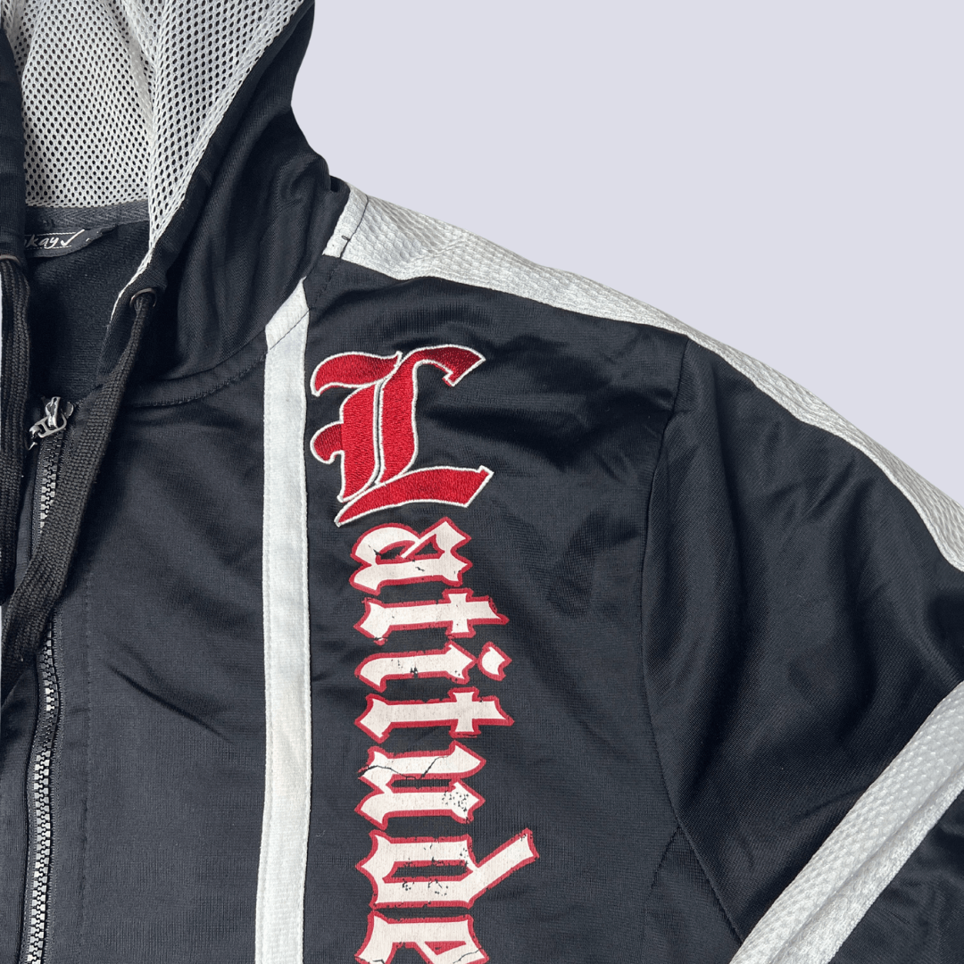 Front view of the Okay men's hoodie