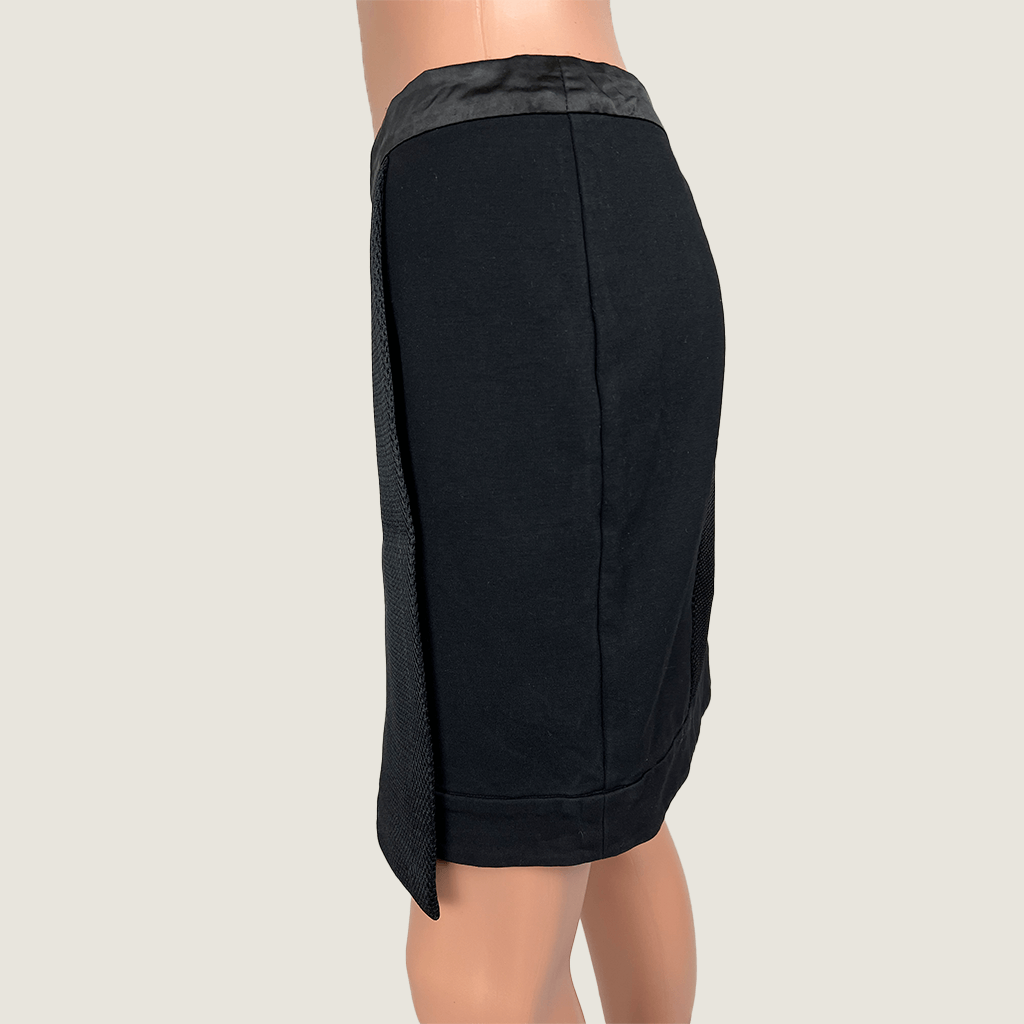 Oxford Black Mini Skirt Side CU