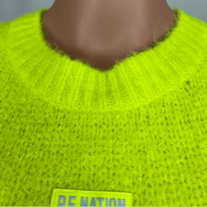 PE Safety Yellow Stability Knit Jumper Collar