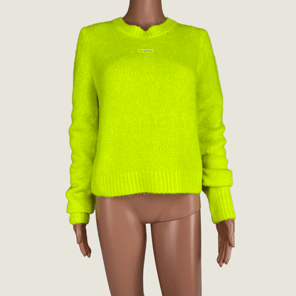 PE Safety Yellow Stability Knit Jumper Front