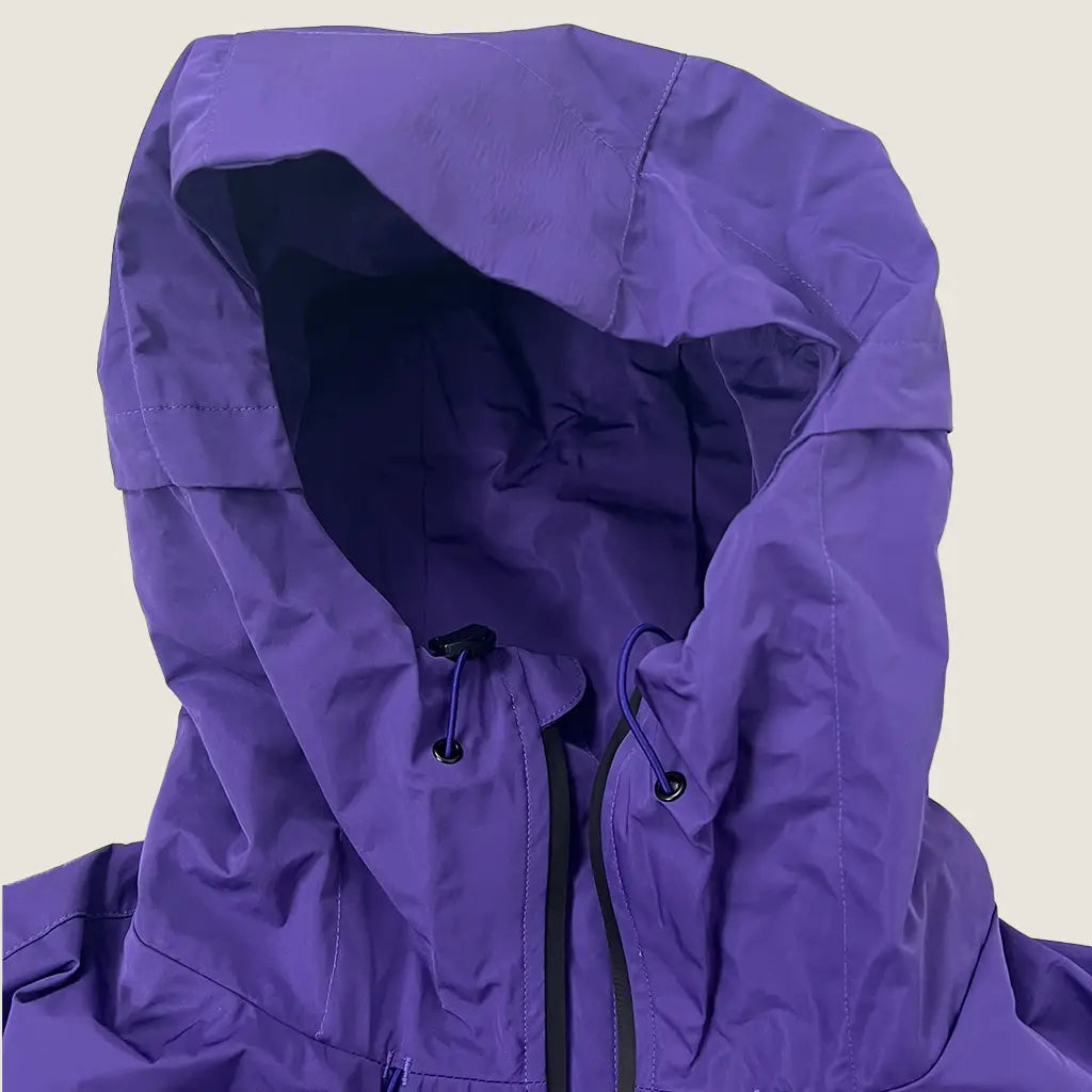 Front detail of the Hoodie on the PSO Nature Waterproof Outdoor Coat