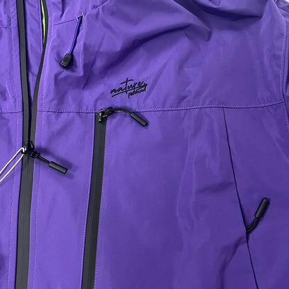 Logo detail of the Hoodie on the PSO Nature Waterproof Outdoor Coat