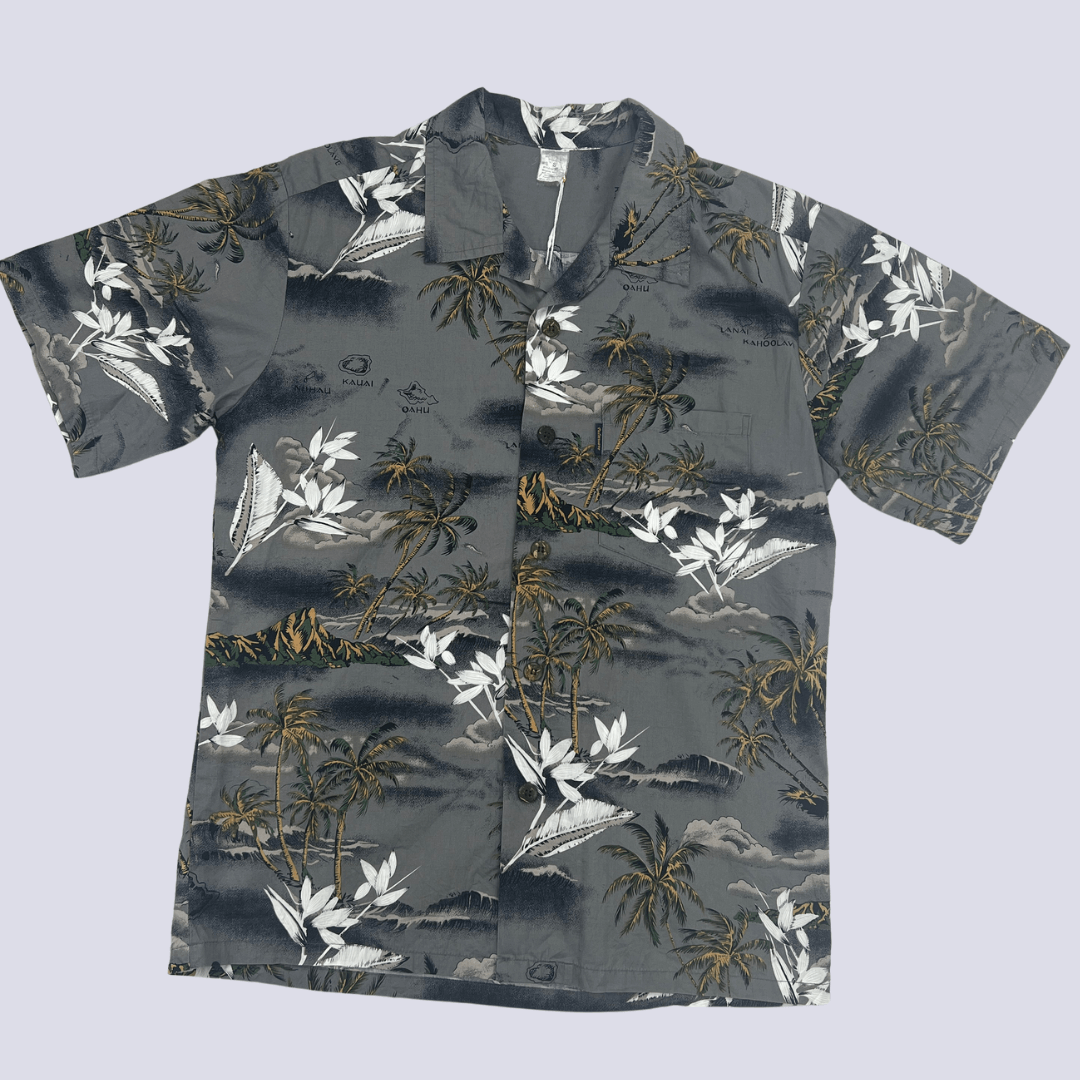 Front view of the Palmwave Hawaiian shirt