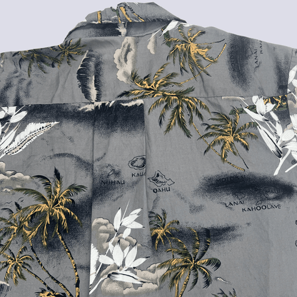 Back detail view of the Palmwave Hawaiian shirt