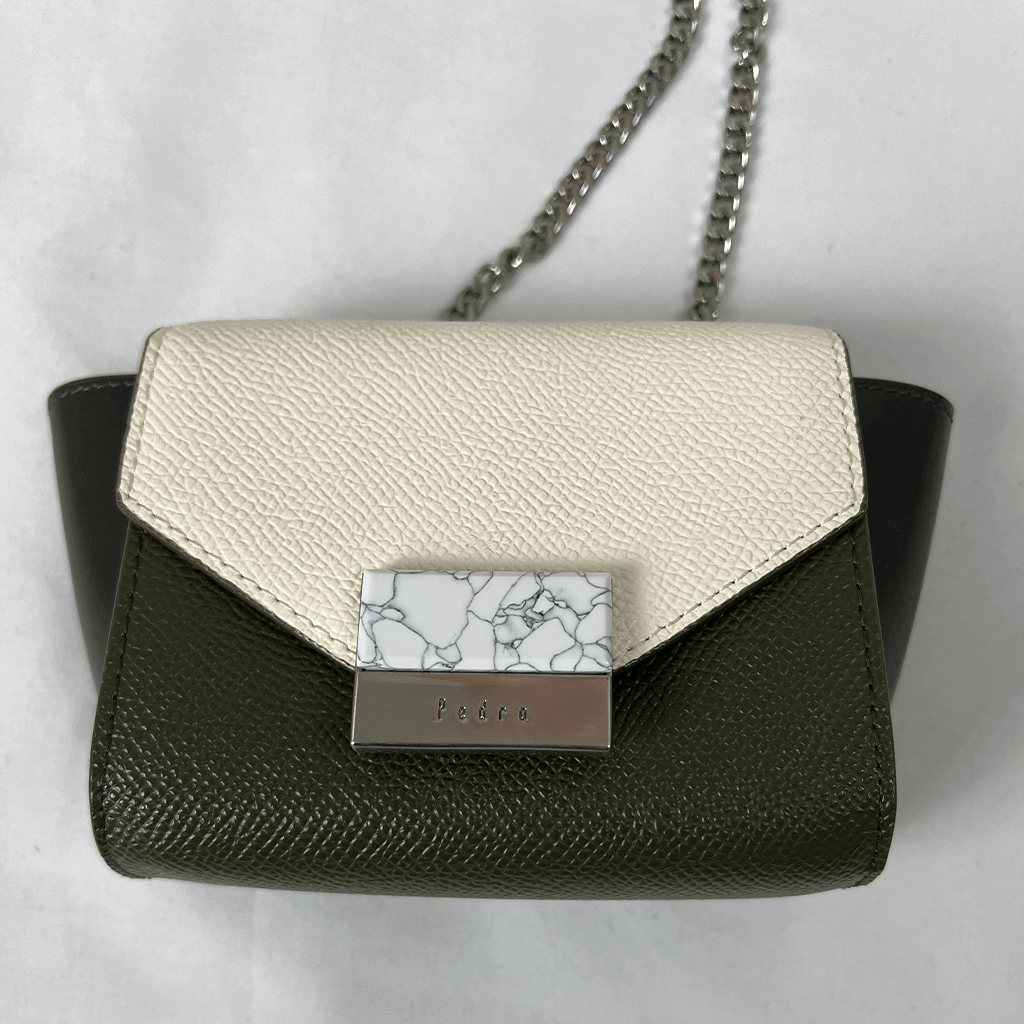 Front detail view of the Pedro Shoulder Bag