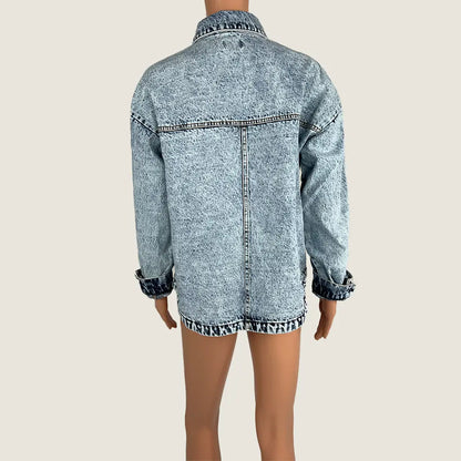 Pink Diamond Idonea Oversized Denim Jacket XS