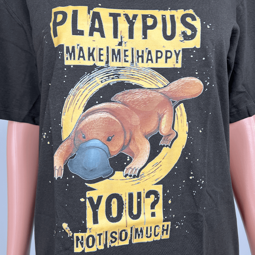 Aussie Platypus T-Shirt Detail