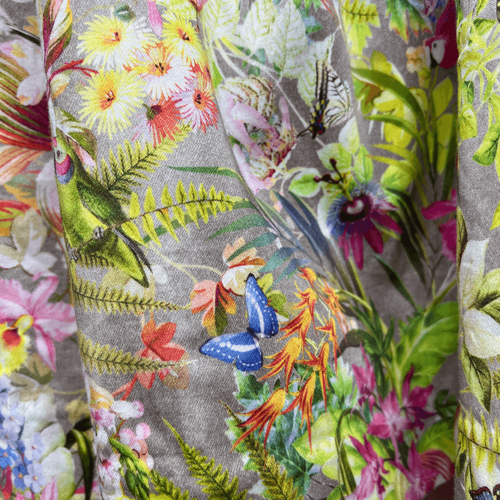 Portman Signature Floral A-Line Fitted Dress Print Detail