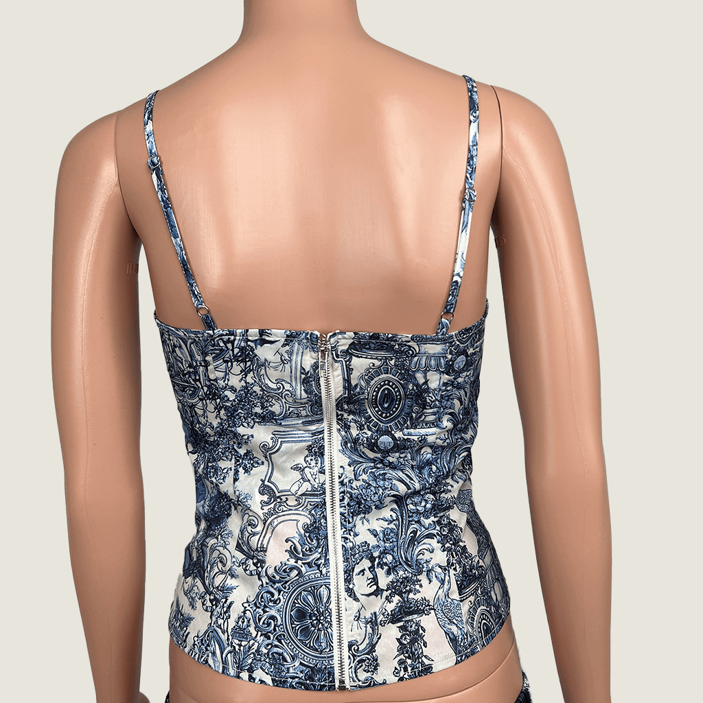 Pretty Little Thing Structured Corset Top Back