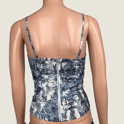 Pretty Little Thing Structured Corset Top Back