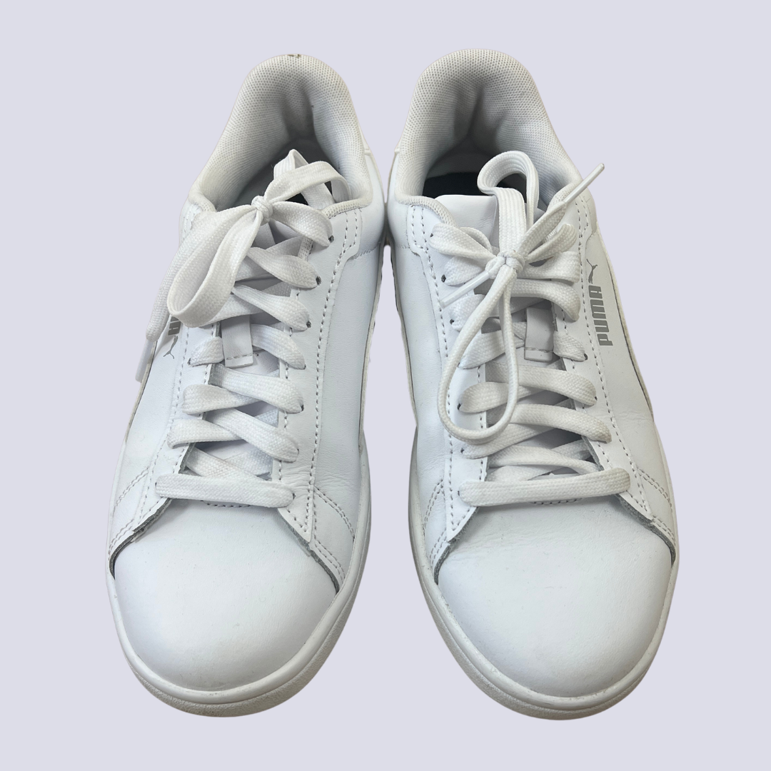 Front view of the Puma White Sneaker