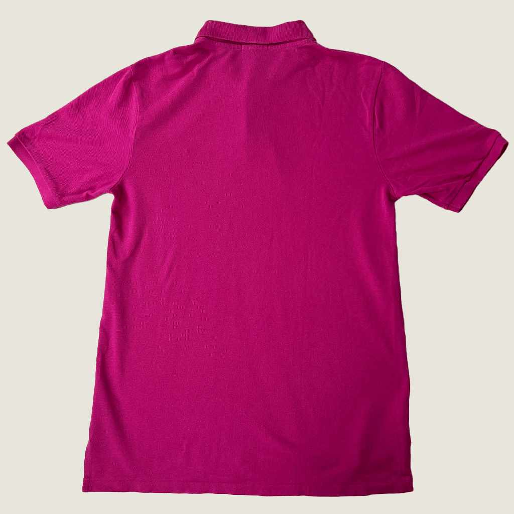 Back view of the pink Ralph Lauren Short Sleeve Men's Polo 