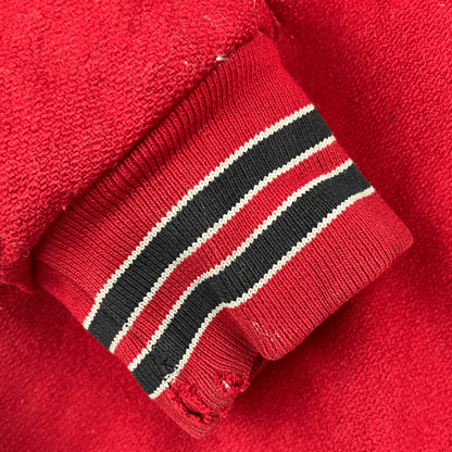 Front cuff view of the Red Lakers Jacket