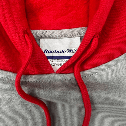 Front view of the Reebok Super Bowl hoodie