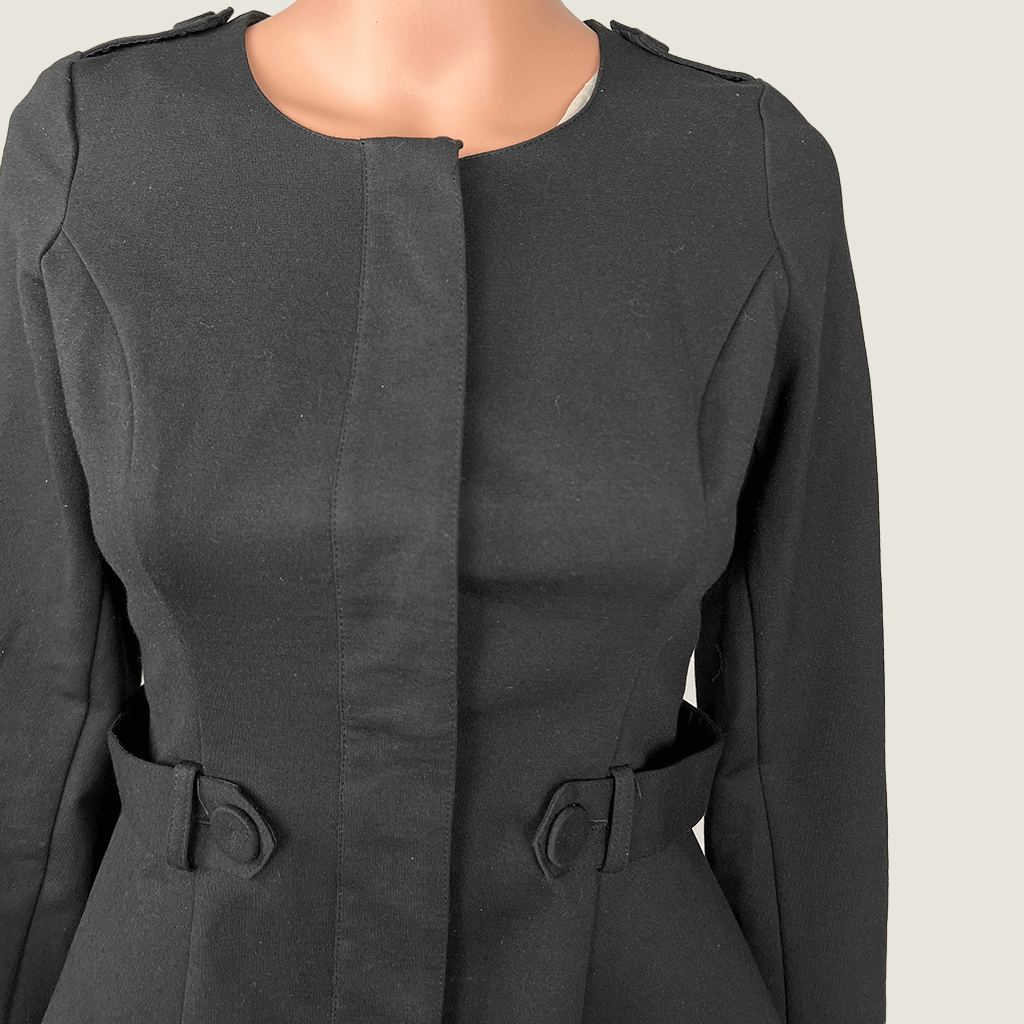 Review Women's Short Fitted Jacket Front Detail