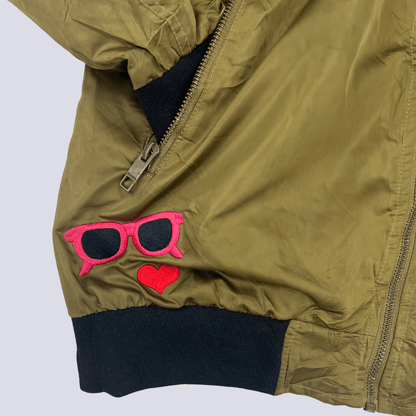 Side detail view of the Review Khaki Jacket