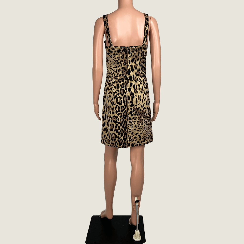 Dangerfield Revival Leopard Print Dress Back